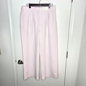 Abercrombie & Fitch Light Pink Ultra High Wide-Leg Dress Pants 14 Short NWT